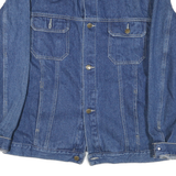 MARLBORO Mens Blue Denim Cotton Blend Button Jacket M Casual Classic Style