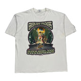 Green Bay Packers Starter Nfl T-Shirt - Large White Cotton