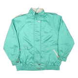 CYCLONE Womens Blue Green Zip Jacket M Polyester Blend Casual Lightweight