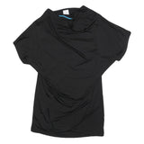 PAUL SMITH Womens Black Basic Short Sleeve Cowl Neck Top M Elegant Comfort