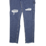 YANGSTER Womens Blue Slim Skinny Denim Cotton Medium W30 L31 Zip Closure Pockets