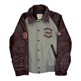 Stonewall Grad 85 Prime Sports College Varsity Jacket - Medium Burgundy Leather