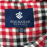 Rocawear Checked Flannel Shirt - 3XL Red Cotton