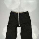 Unbranded Cargo Trousers - 36W 30L Black Cotton