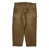 Unbranded Carpenter Trousers - 38W 30L Brown Cotton