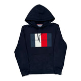 Tommy Hilfiger Spellout Hoodie - Medium Navy Cotton