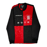 2019 True Religion Graphic Long Sleeve T-Shirt - Medium Black Cotton