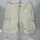 Dockers Cargo Shorts - 36W 11L Beige Cotton