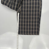 Dickies Checked Shorts - 34W 11L Grey Cotton