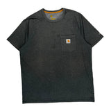 Carhartt T-Shirt - Large Gray Polyester