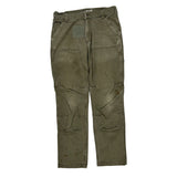 Carhartt Double Knee Carpenter Trousers - 32W 29L Khaki Cotton