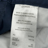 Hammill Cargo Shorts - 30″ Waist Navy Polyester Blend