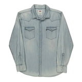 Levis Denim Shirt - Large Light Wash Cotton