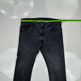 501 Levis Jeans - 36W 30L Grey Cotton