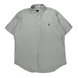Ralph Lauren Short Sleeve Shirt - Large White Linen