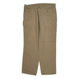 Carhartt Carpenter Trousers - 40W 34L Khaki Cotton Blend
