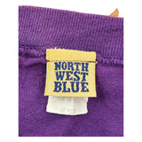 Teddy Bear Northwest Blue Single Stitch T-Shirt - Large Purple Cotton