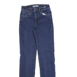 LEVI'S 724 Womens Jeans Blue Slim Skinny Denim W22 L30 Classic Cotton Blend Zip