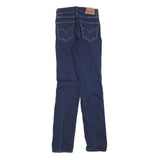 LEVI'S 724 Womens Jeans Blue Slim Skinny Denim W22 L30 Classic Cotton Blend Zip
