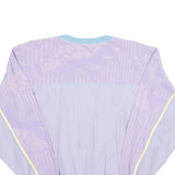 Womens Purple & Blue Sweatshirt Crew Neck M Casual Cotton Blend Pullover