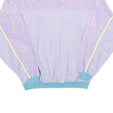Womens Purple & Blue Sweatshirt Crew Neck M Casual Cotton Blend Pullover