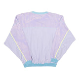 Womens Purple & Blue Sweatshirt Crew Neck M Casual Cotton Blend Pullover