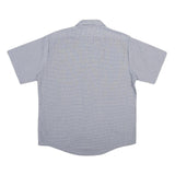 ARAMARK Mens Blue Polyester Blend Short Sleeve Shirt L Workwear Casual