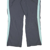 REEBOK Womens Joggers Black & Light Blue Regular Fit Straight UK 14 W36 L31