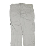 H&M Mens Cotton Blend Beige Regular Fit Cargo Trousers W34 L34 Comfortable