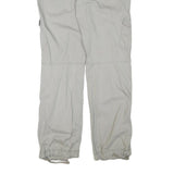 H&M Mens Cotton Blend Beige Regular Fit Cargo Trousers W34 L34 Comfortable