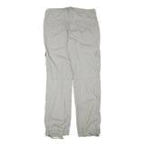 H&M Mens Cotton Blend Beige Regular Fit Cargo Trousers W34 L34 Comfortable