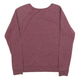 DISNEY Womens Maroon Crew Neck M Mickey Mouse Graphic Sweatshirt Cotton Blend