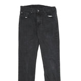 LEVI'S 511 Mens Jeans Black Slim Skinny Denim Medium W31 L34 Zip Closure