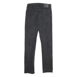LEVI'S 511 Mens Jeans Black Slim Skinny Denim Medium W31 L34 Zip Closure