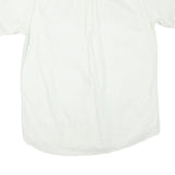 YVES SAINT LAURENT Mens White Regular Fit Short Sleeve Shirt L Cotton Blend