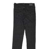 LEVI'S Womens Black Slim Skinny Denim Jeans W28 L32 Zip Closure