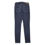LEVI'S Womens Slim Blue Denim Raw Slim Jeans W25 L29 Stretch Cotton Blend