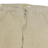 CARHARTT Mens Shorts Beige Casual Plain M W36 Relaxed Fit Cotton Workwear