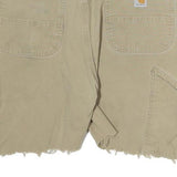 CARHARTT Mens Shorts Beige Casual Plain M W36 Relaxed Fit Cotton Workwear