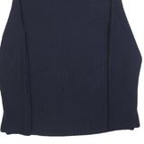 JIGSAW Womens Navy Plain Wool Blend Jumper Crew Neck Basic Knit M Classic