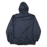 DICKIES Mens Navy Department Of Public Works Hooded Zip Jacket L Polyester Blend