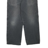 DICKIES Mens Cotton Blend Black Regular Straight Trousers W34 L26 Workwear