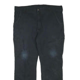 DICKIES Womens Regular Fit Black Cotton Blend Straight Leg Trousers W40 L30