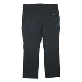 DICKIES Womens Regular Fit Black Cotton Blend Straight Leg Trousers W40 L30