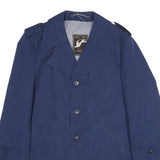 NORD WEST Mens Blue Classic Jacket M Polyester Blend Button Closure Formal