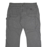 DICKIES Mens Grey Regular Fit Straight Cotton Blend Jeans W40 L27 Workwear