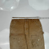 Carhartt Double Knee Carpenter Pants - 34W 30L Brown Cotton