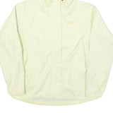 HELLY HANSEN Womens Pale Yellow Jacket M Nylon Zip Hooded Plain Outdoor