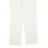 FERRE JEANS Mens White Regular Straight Denim Jeans Cotton Blend W34 L32 Button