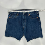 Levis Denim Shorts - 36W 9L Blue Cotton